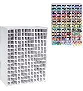 SANFURNEY Marker Pen Organizer Holder for 180 Markers, Craft Art Supply Storage Rack, Desktop Art...