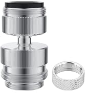 Hibbent Sink Faucet to Garden Hose Adapter Kit, Faucet Adapter to Garden Hose with 15/16 Inch Mal...