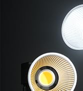 Bi-Color LED Video Light, Portable 60W COB Continuous Output Lighting, CRI=96, TLCI=97, 2.4 Hz/Bl...