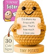 Sister Birthday Gift from Sister or Brother - Tiny Potato with 30 Cute Messages | Gift Idea for B...