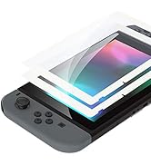 eXtremeRate 2 Pack White Border Transparent HD Clear Saver Protector Film, Tempered Glass Screen ...