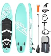 FBSPORT 11' Premium Stand Up Paddle Board, Yoga Board with Durable SUP Accessories & Carry Bag | ...