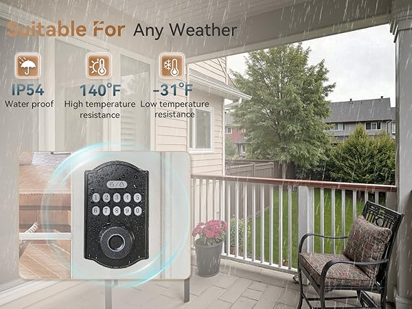 digital door lock with keypad set