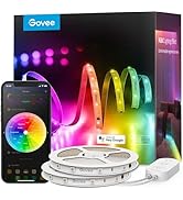Govee 100ft RGBIC LED Strip Lights, Smart LED Lights Work with Alexa and Google Assistant, WiFi A...