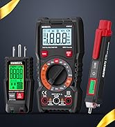 KAIWEETS KIT01 Electrical Test Kit, Backlit Digital Multimeter, LCD-Equiped Non-Contact Voltage T...