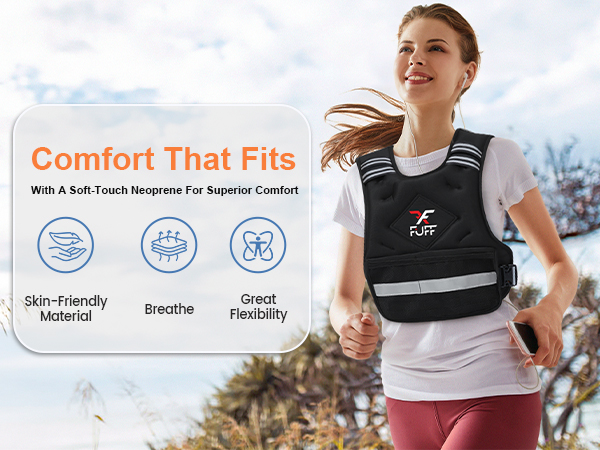 adjustable weighted vest woman walking running rucking stregth trainning