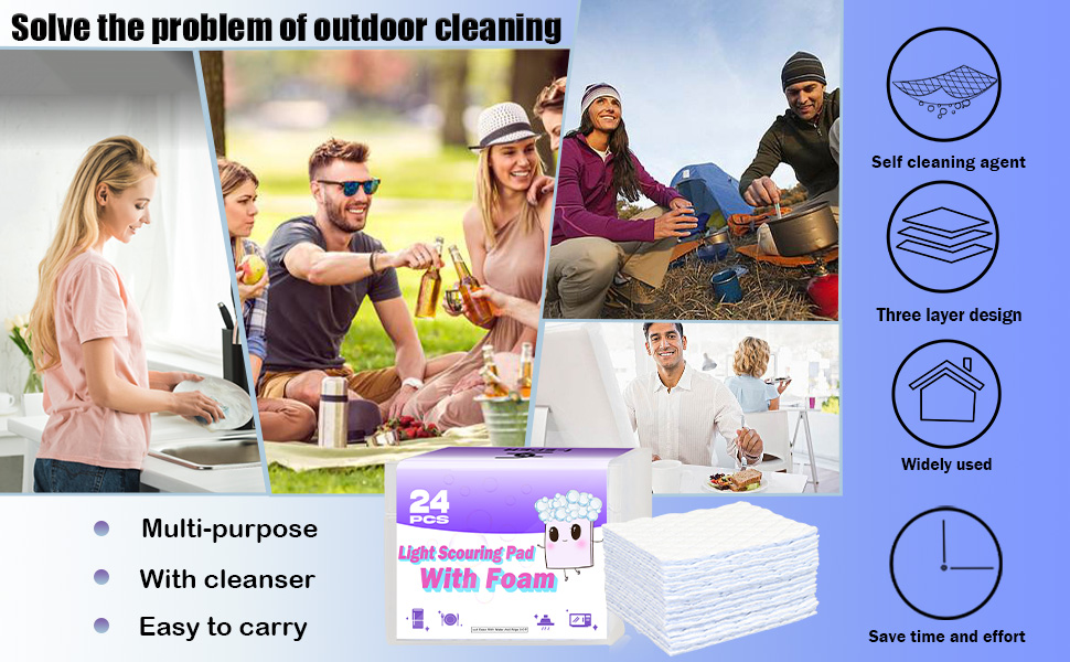 Light Scouring Pad with Foam