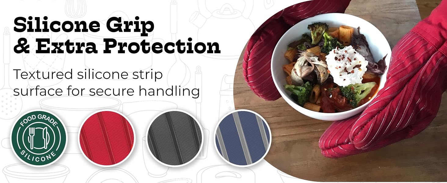 Textured silicone strip surface for secure handling and extra protection