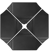 Abba Patio Umbrella Offset Base Stand 4PCS, Cantilever Umbrella, Heavy-Duty Square Stand, Sand Fi...