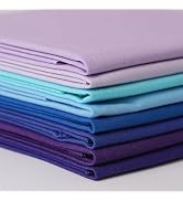 KEPYDRMTF 18 * 21inch Cotton Fabric Premium, Solid Precut Fabric Pure Quilting Fat Quarter Bundle...