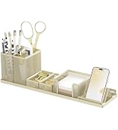 SUPEASY Pen Holder for Desk, 6 Piece Mesh Desk Organizer set for Office Organization with Mail Or...