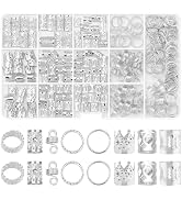 Sightor 262PCS Sliver Hair Jewelry for Braids, Sliver Dreadlock Beads Locs Accessories Hair Charm...