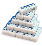 M&G 12 Pack Large Erasers Pencil Erasers, Rubber Eraser Rectangular Erasers for Pencils School St...