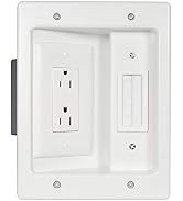 Legrand - OnQ Wall Cable Concealer Kit, Flat Panel TV Connection Kit with Cable Management Box, I...