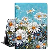 Vimorco Slim Case for iPad 9th 8th 7th Generation 10.2 Inch 2021 2020 2019, White Flower for iPad...