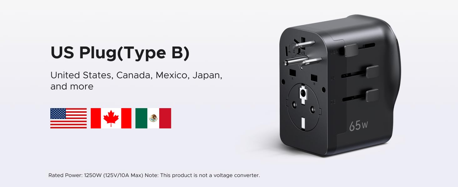 US Plug Type B