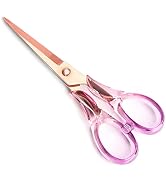 Creechwa Gradient Color Acrylic Scissors,Multipurpose Stylish Scissors, Stainless Steel Scissors ...