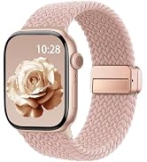Braided Stretchy Band Compatible with Apple Watch Bands 38mm 40mm 41mm 42mm 44mm 45mm 46mm 49mm W...