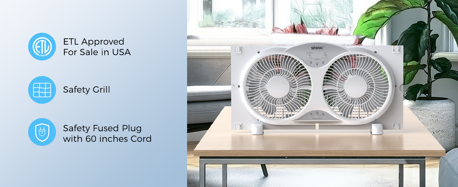 window fans with exhaust and intake