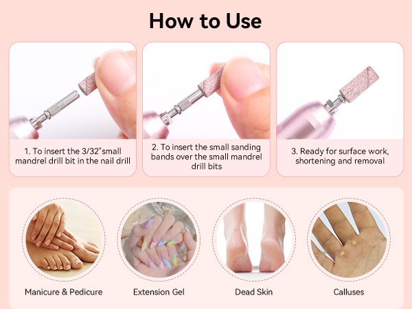 puntas de drill para uñas
