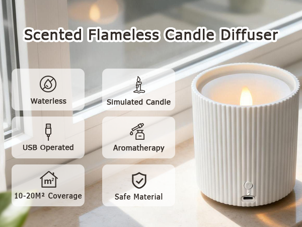Waterless candle diffuser