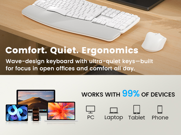 ergonomic keyboard & mouse
