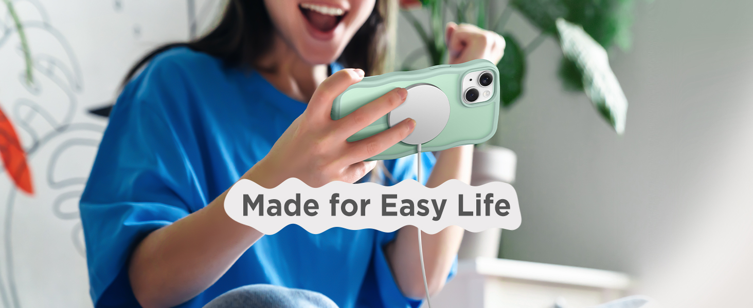 Case iPhone 12 iPhone 12 Pro Cute Curly Wave Edge Exquisite Phone Cover Stylish Durable TPU Protect