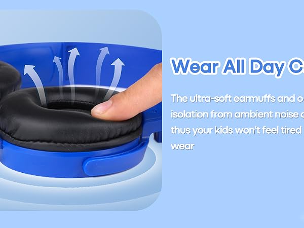 wired on ear headphones for kids