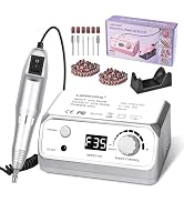 LIERKISS Professional Nail Drill 35000RPM Drill Nail Electric Nail File Nail Dril with 100pcs San...