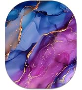 Atufsuat Small Mouse Pad, 6 x 7 Inch, Oval Mini Mouse Pad with Non-Slip Rubber Base for Laptop Wi...