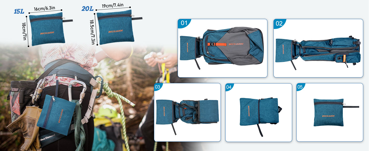 foldable hiking backpack
