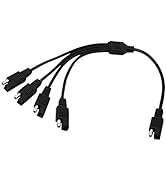 SinLoon SAE 5 Way Extension Cable Y Splitter 1 to 4 SAE Extension Cable for Motorcycle Automotive...