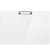 Macroclo Extra Large 11x17 Clipboards, Plastic Drawing Boards with Low Profile Clip Horizontal Cl...