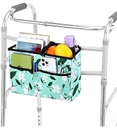 Rhino Valley Walker Basket, Large Capacity Basket for Walkers with Multi Pockets, Hand-Free Carry...