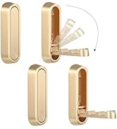 Dntorx Folding Wall Hooks, 4 Pcs Foldable Gold Coat Hooks Heavy Duty Foldable Hook Bathroom Towel...