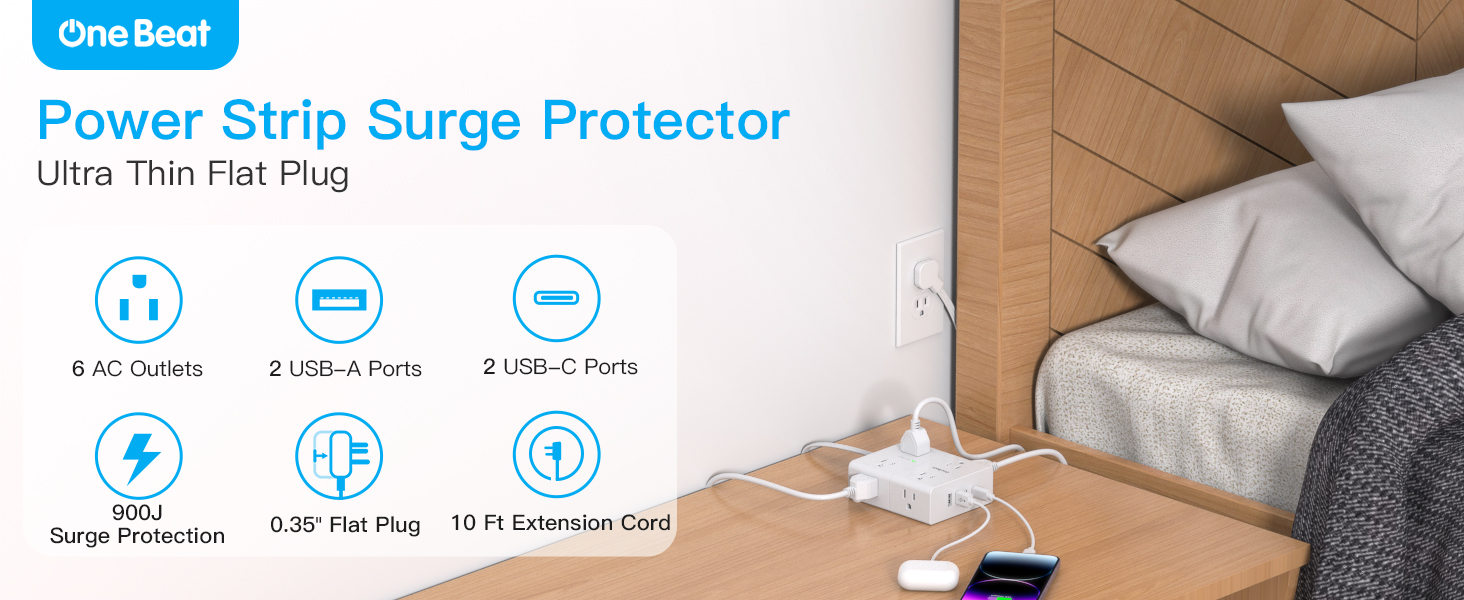 Surge protector power strip