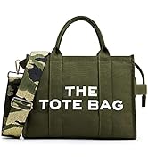 The Tote Bag For Women,Womens Tote Bags with zipper,Canvas Tote Purse Can shoulder/crossbody,Hand...