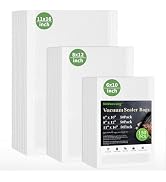 Vacuum Sealer Bags For Food-150 Quart 11"x16"and Quart 8"x12"and Pint 6"x10"-Commercial Grade BPA...