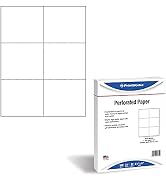 PrintWorks Professional Perforated Paper for Tickets, Coupons, Certificates and More, 8.5 x 11, 2...