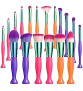 JPNK Makeup Brushes Stand Up Synthetic Foundation Powder Concealers Eye shadows Blush Makeup Brus...