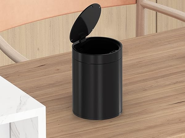 small desk trash can with lid