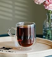 Glass Coffee Mugs, Clear Coffee Mug, Double Wall Glass Coffee Mugs