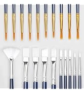 Paint Brushes Set, 20 Sizes Different Kids Painting Brushes Acrylic Paint Brush Set, Paint Brushe...