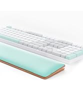 COLORCORAL Keyboard Wrist Rest Ergonomic Keyboard Arm Rest for wrist with Memory Foam Durable Woo...