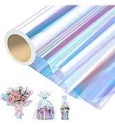woric Iridescent Cellophane Wrap for Gift Baskets 82 Ft X 17 In Cellophane Wrap Roll Gift Basket ...