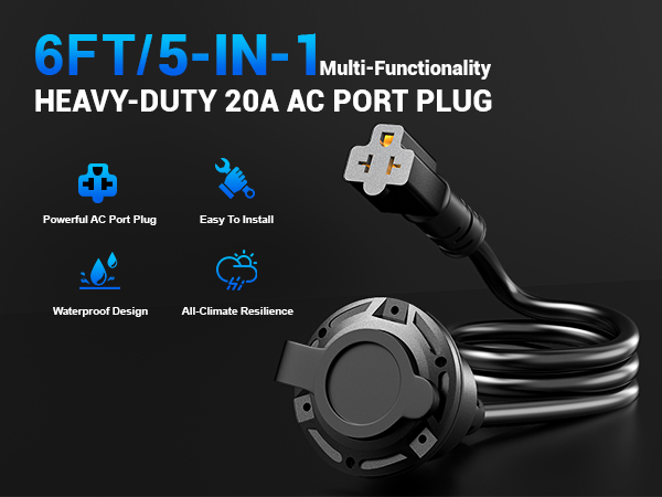 20A 125V AC Port Plug