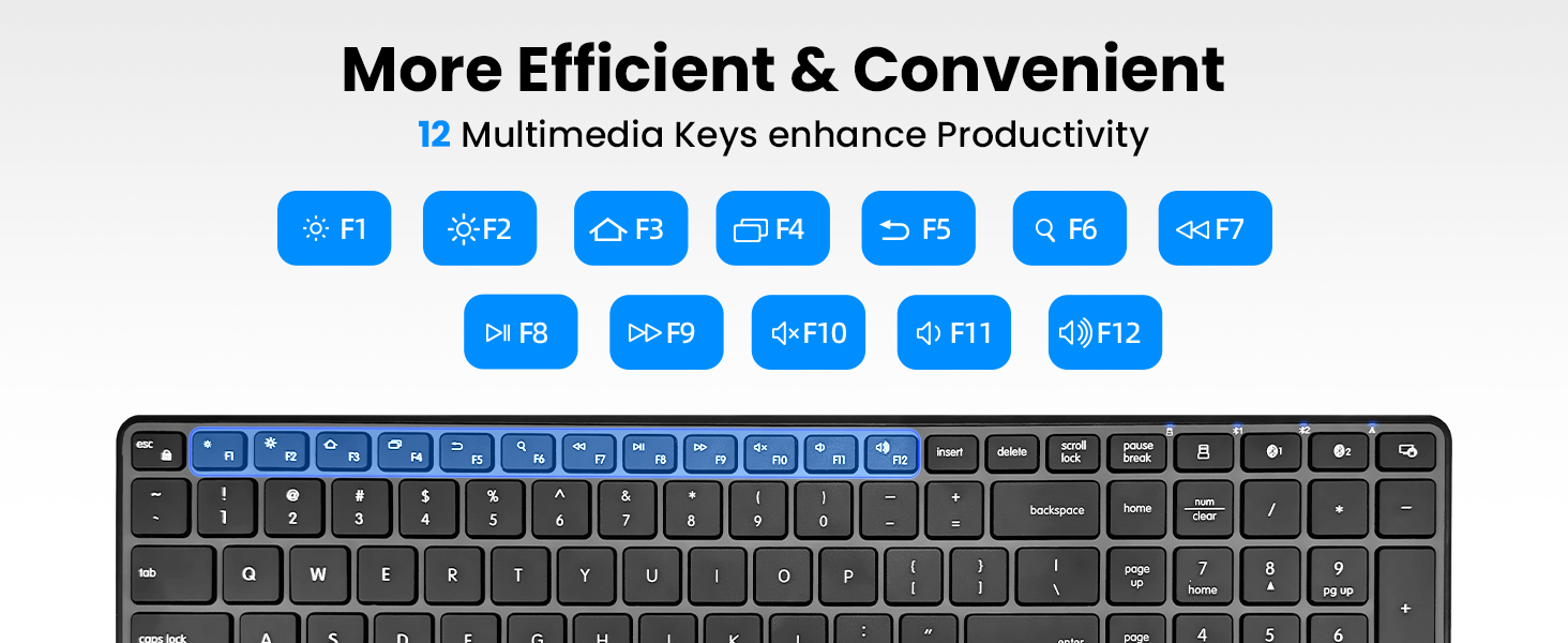 wireless multimedia keyboard