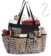 F-color Shower Caddy Portable - Mesh Shower Caddy Bag Basket Tote for College Dorm Room Essential...