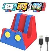 HEIYING Switch Charging Dock for Nintendo Switch/Switch Lite/Switch OLED, Portable Switch Chargin...