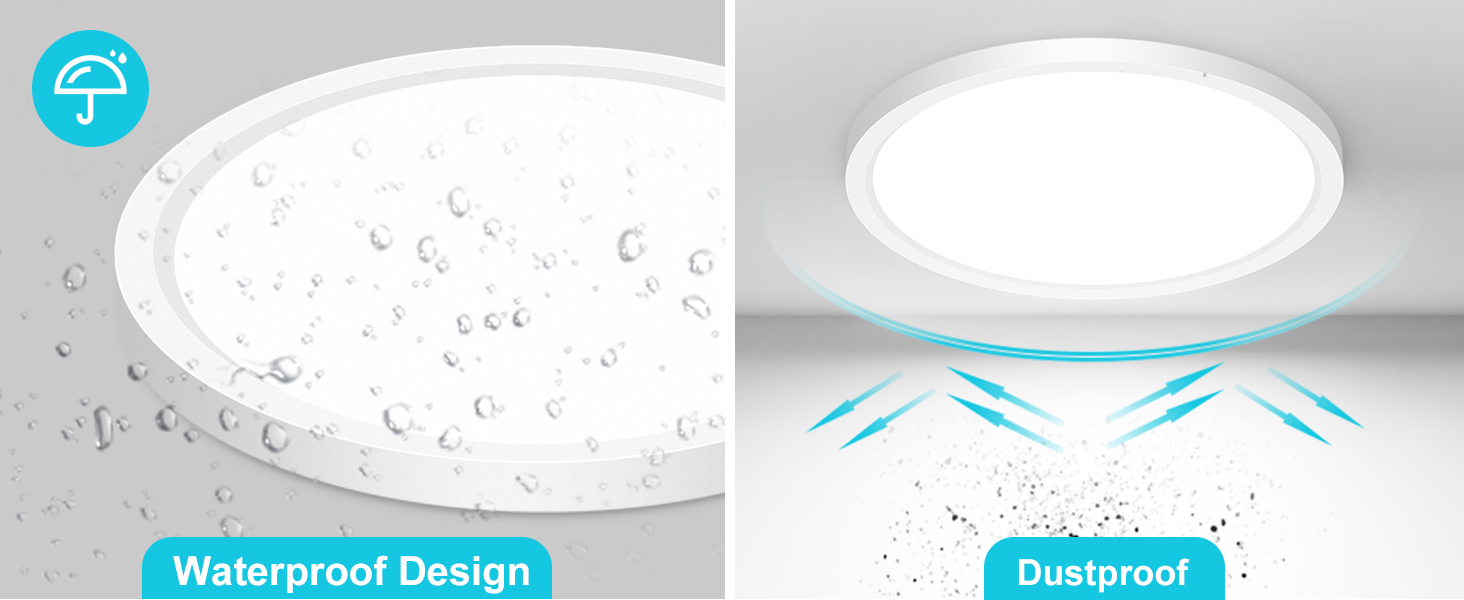 led lights flush mount dust proof waterproof